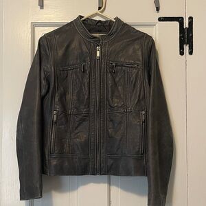 Vintage Michael Kors Grey Moto Jacket